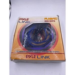 Pyle Link PLAM40 Amp Hookup Kit 1600W 4 Gauge Red New Open Box Car Audio Wiring